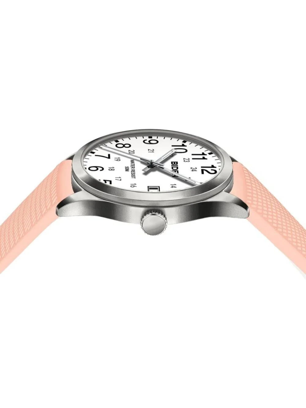 Men Pink White Analog Quartz Unisex Medical Professionals Waterproof Nurse Watch